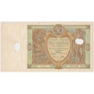 50 złotych 1929 - skasowane