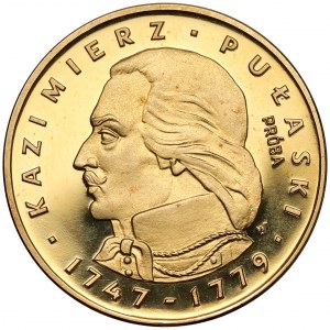 Próba ZŁOTO 500 złotych 1976 Kazimierz Pułaski