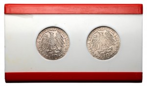 10 złotych 1964 Kazimierz Wielki (2szt) - w opakowaniu eksportowym