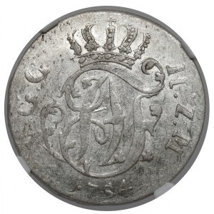 Mecklenburg-Strelitz, Adolph Friedrich IV, 1/6 thaler 1754 HCB
