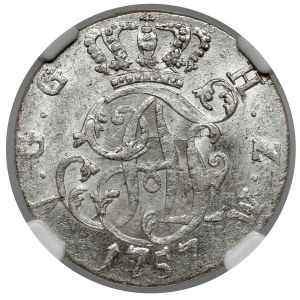 Mecklenburg-Strelitz, Adolph Friedrich IV, 1/6 thaler 1757 HCB