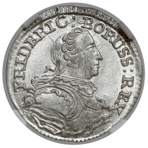 Śląsk, Fryderyk II Wielki, 3 krajcary 1752-B, Wrocław
