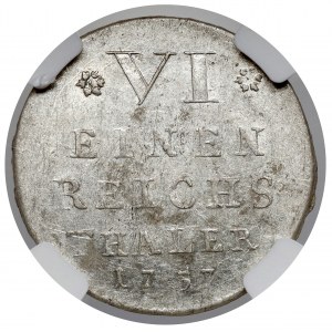 Fulda, Adalbert II von Walderdorf, 1/6 thaler 1757