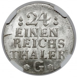 Prussia, Frederick II, 1/24 thaler 1753-G