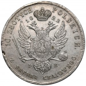 10 polnische Zloty 1822 IB