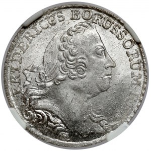 Schlesien, Friedrich II. der Große, 8 gute Pfennige 1759-B, Wrocław