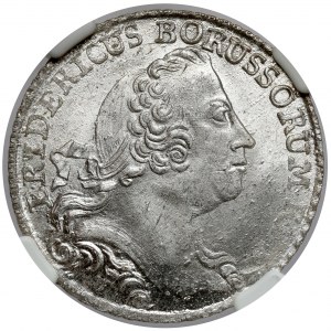 Śląsk, Fryderyk II Wielki, 8 dobrych groszy 1759-B, Wrocław