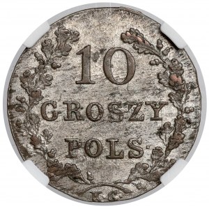 November Uprising, 10 pennies 1831 KG - paws bent