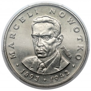 Próba NIKIEL 20 złotych 1974 Nowotko