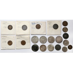 Austria and Austro-Hungary, lot of silver and bronze coins (20pcs)