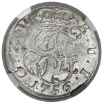 Wied-Neuwied, County, Johann Friedrich Alexander, 1/6 thaler 1756 ICS