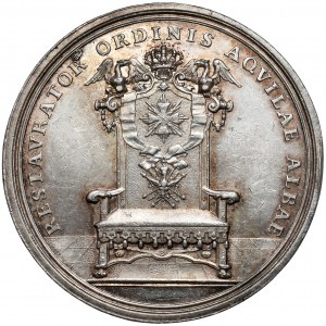 August II. der Starke, Medaille für die Verleihung des Ordens des Weißen Adlers
