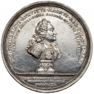 Augustus II the Strong, Posthumous Medal 1733