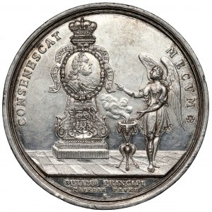 August II. der Starke, posthume Medaille 1733