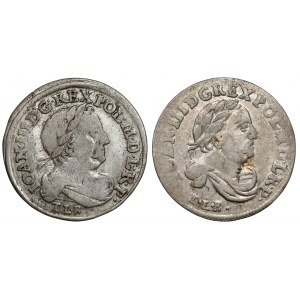 John III Sobieski, Sixth of Bydgoszcz 1682-1683, set (2pcs)