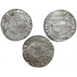 Emden, Ferdinand II (1619-1637), 28 stüber (Gulden) bez daty, zestaw (3szt)