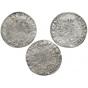 Emden, Ferdinand II (1619-1637), 28 stüber (Gulden) bez daty, zestaw (3szt)