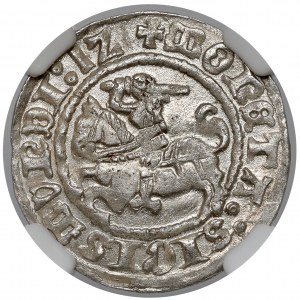 Sigismund I. der Alte, Halbpfennig Vilnius 1512 - schön