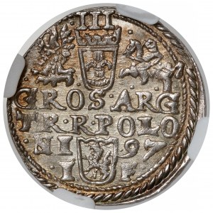 Sigismund III. Vasa, Trojak Olkusz 1597 - geprägt