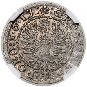 Sigismund III. Wasa, Krakauer Pfennig 1613 - früh