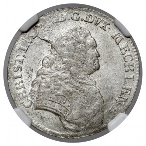 Mecklenburg-Schwerin, Christian Ludwig II, 1/6 talara 1753 OHK