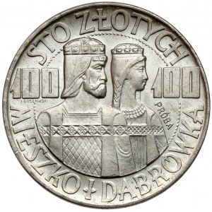 Muster SILVER 100 gold 1966 Mieszko und Dąbrówka