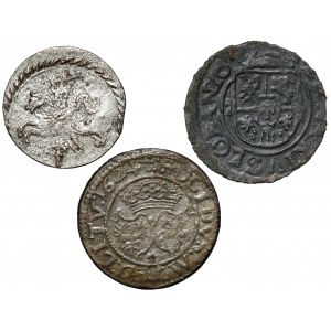 Sigismund III. Vasa, Ternar, Dwudenar und Szeląg, Satz (3tlg.)
