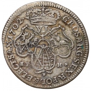 Augustus II. der Starke, Leipzig Sechster, 1702 EPH