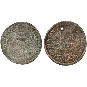 August II Mocny, Szóstak 1706 EPH (RZADKI) i 1/12 talara 1702 (2szt)