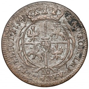Augustus III. Sächsisch, Leipzig 1754 - Fehler IV - a'la CZWORAK