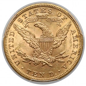 USA, $10 1898 - Freiheitskopf