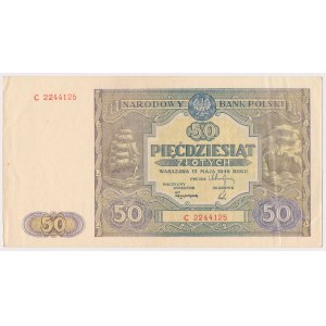 50 Zloty 1946 - Kleinbuchstabe