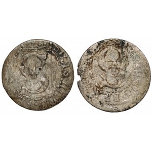Zygmunt III Waza, Szelągi Ryga 1609 i 1612 (2szt)