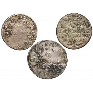 Sigismund III Vasa, Troikas of Wschowa and Cracow 1598-1623 (3pcs)