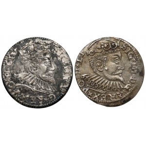 Sigismund III. Vasa, Troikas Riga 1593 und 1599 (2 Stk.)