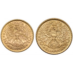 10 i 20 złotych 1925 Chrobry (2szt)