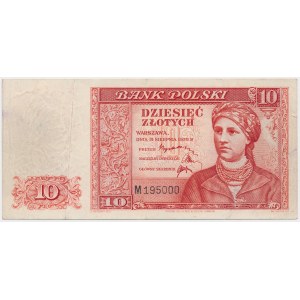 Londyn, 10 złotych 1939 - M - seria spoza puli archiwalnej