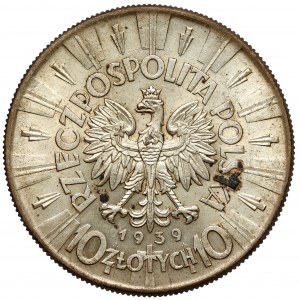 Piłsudski 10 złotych 1939