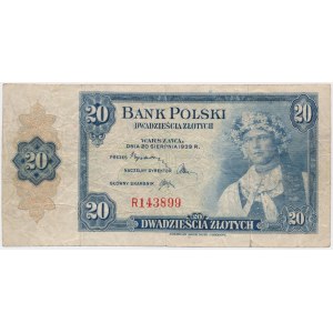 ABNCo, 20 złotych 1939 - R - seria spoza puli archiwalnej