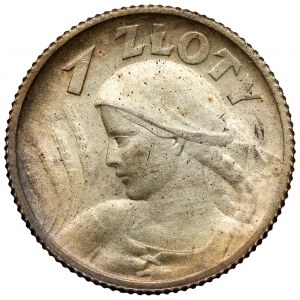 Kobieta i kłosy 1 złoty 1924