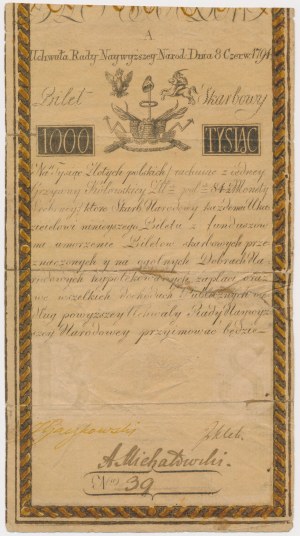 1.000 złotych 1794 - A