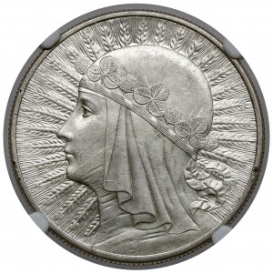 Głowa Kobiety 10 złotych 1932 bz, Londyn