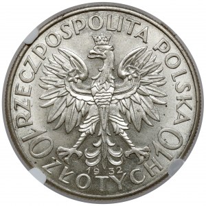 Głowa Kobiety 10 złotych 1932 bz, Londyn