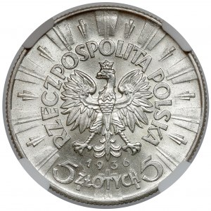 Pilsudski 5 zloty 1936