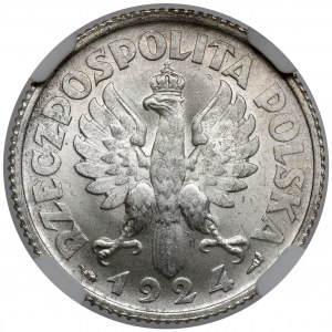 Kobieta i kłosy 1 złoty 1924