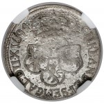 Courland, Frederick Casimir Kettler, Sixpence 1694 - 3 shields - very rare