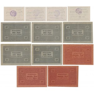 Marienburg (Malbork) and Schlochau (Czluchow), a set of notgelds (12pcs)