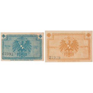 Neusalz (Nowa Sól), 10 und 50 Pfg 1918 (2Stück) - selten