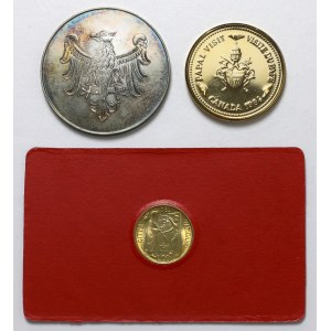 Medals and coin, John Paul II, set (3pcs)