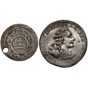 FORMER FALSEFICTS - Mieszko II's denarius and the trial troy 1765 SAP.